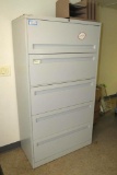 Metal 5-Drawer Filing Cabinet