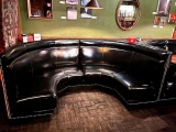 Black Vinyl Half Round Booth Seating