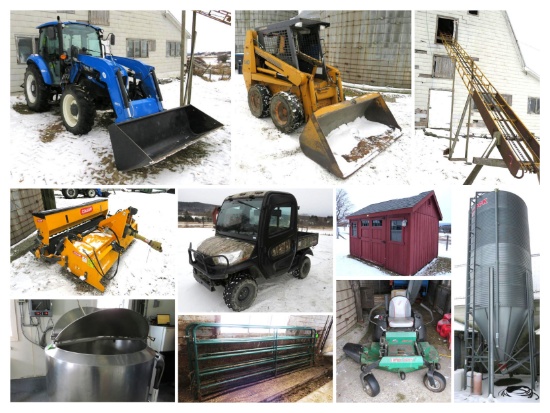(1648) Tractor, Mower, Kubota Side by Side