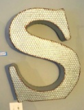 Decorative Tin Letter S