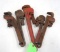 (5) Pipe Wrenches