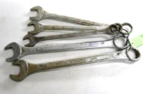 (5) Heavy-Duty SAE Combo Wrenches