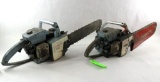 (2) Vintage Homelite Chainsaws