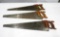 (3) Disston Crosscut Saws