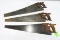 (3) Disston Hand Saws