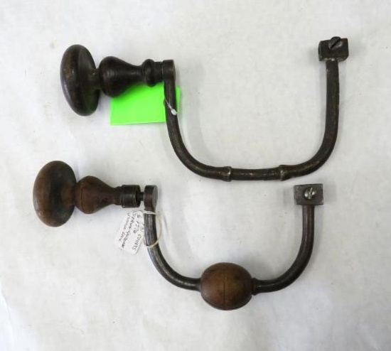 (2) Antique Carpenters Penny Set Drills