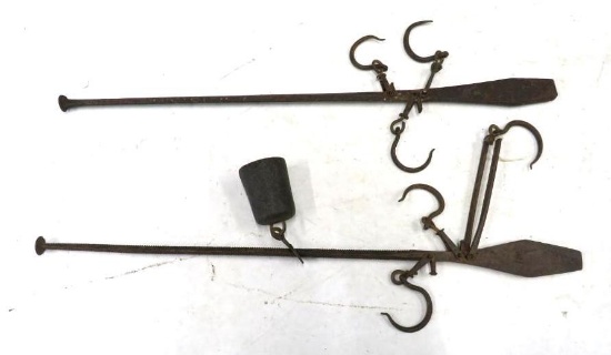 (2) Vintage Steelyard Hanging Scales