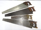 (4) Disston Saws