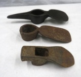 (3) Asst. Cast Iron Tool Heads