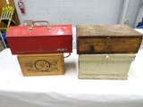 (3) Wooden Tool Chests
