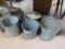 (4) Tin Sap Buckets & (2) Tin Handle Buckets
