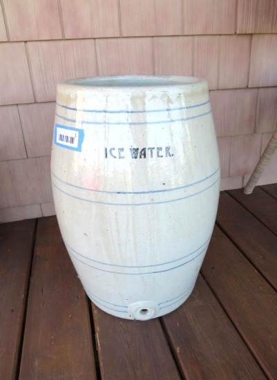 Vintage Stoneware Salt Glazed 8 Gal. Water Cooler