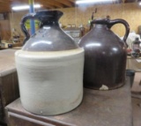(2) Antique Earthenware Jugs