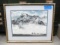 Framed Asian Watercolor Landscape, Signed