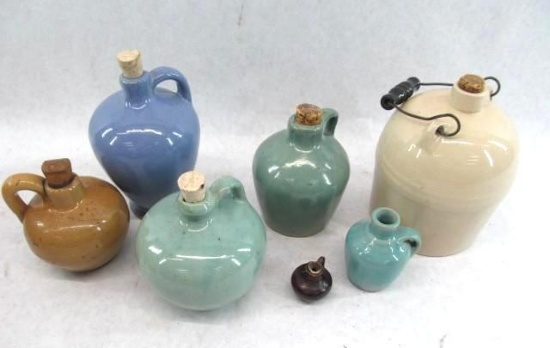 (7) Pottery Bottles