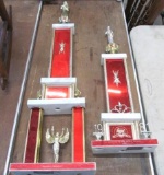 (2) 1981-2 Miss Teen Vermont Trophies