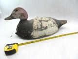 Early Canvasback Carved Decoy