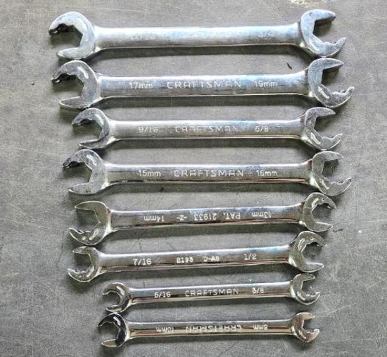 (8) Craftsman Z Series Open End Speed Wrenches