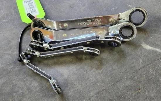 (5) Craftsman Double End Ratcheting Wrenches