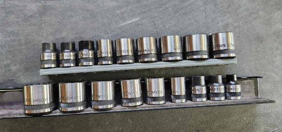 (18) Craftsman Spline Hex Sockets