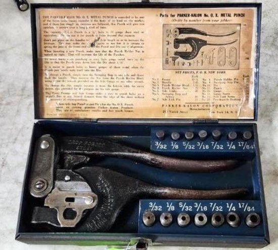 Parker-Kalon No.0.X. Metal Punch