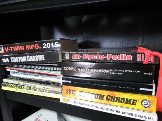 (17) Harley Davidson Catalogs, Service Manuals