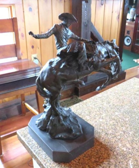 Frederic Remington Replica Rattlesnake Sculpture