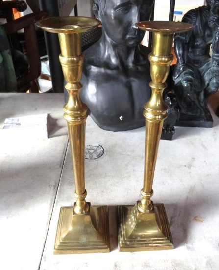Pair of Brass Candle Stick Holders
