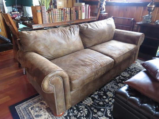 Klaussner Home Furnishings Leather Couch