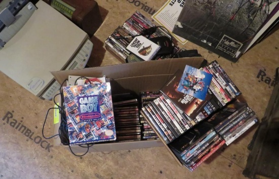 Vintage Nintendo Lot, CDs, & DVDs