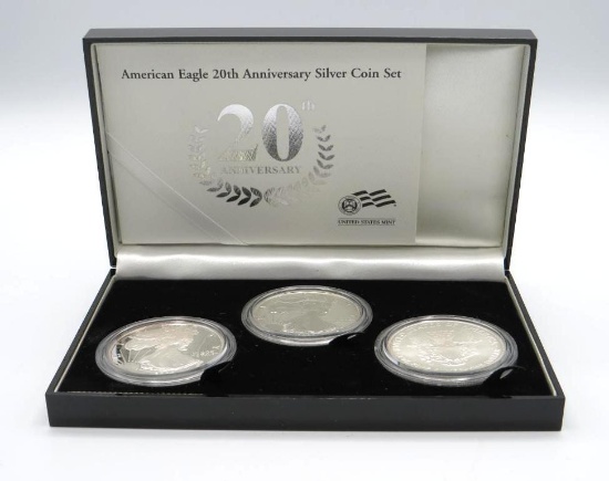 U.S. American Eagle 20th Anniversary Silver Coin Set