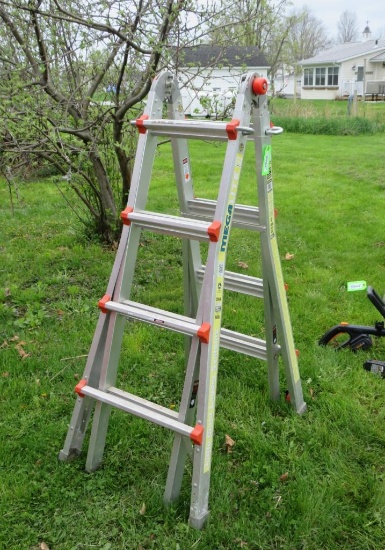 Megalite Little Giant Aluminum Combination Step Ladder/Extension Ladder