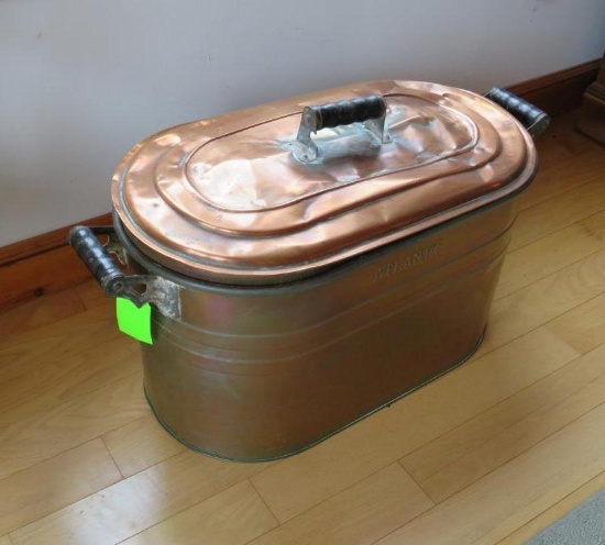 Copper Wash Tub w/Lid