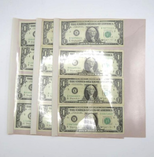 (23) U.S. Barr $1.00 Federal Reserve Notes