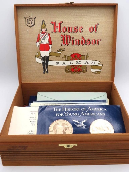(24pc.) Franklin Mint Bronze Medal Set