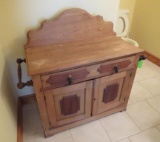 Oak & Walnut Commode
