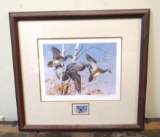 1986 Vermont Migratory Waterfowl Framed Print w/ Stamp