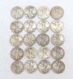 (20) U.S. Liberty Walking Half Dollars