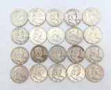 (20) U.S. Franklin Half Dollars