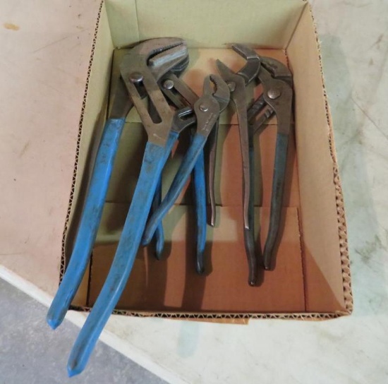 (5) Sets Of Channel Lock Pliers