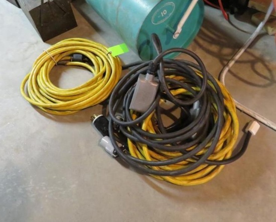 (3) 220V Extension Cords & (2) 440V Single End Short Cords