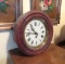 Vintage Wood Octagon Wall Hanging Clock