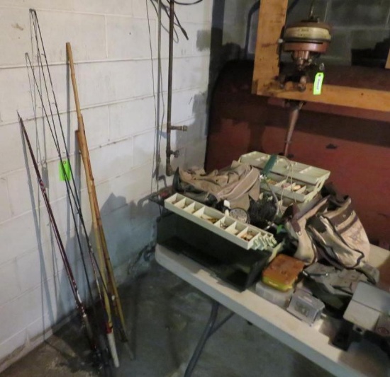 Tackle Boxes & Fishing Poles w/Contents