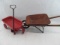 Tin Toy Wheelbarrow & Wagon