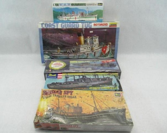 (5) Model Ships