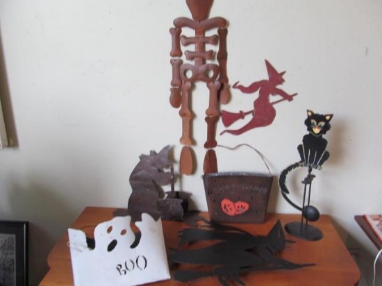 (7pcs.) Metal Halloween Cut Outs