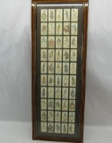 (50) Framed Players Cigarette Tobacco Cards