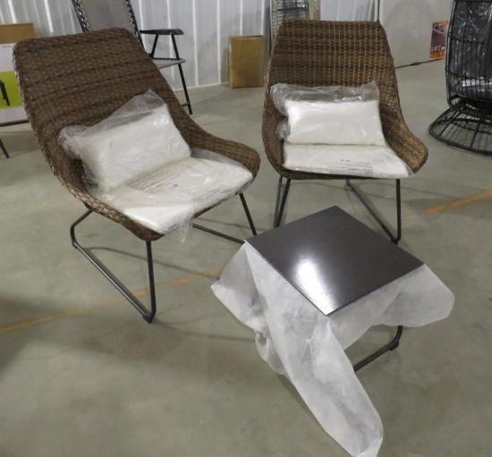 3 Pc. Steel Chat Set