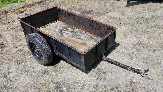 Shopmade Tow Behind Steel Tilt Cart