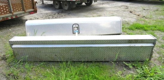 Pair SystemOne Aluminum Diamondplate Tool Boxes